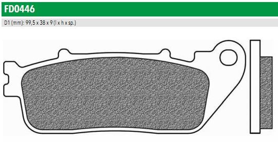 Newfren FD0446TS Тормозные колодки дисковые ROAD TOURING SINTERED (FDB2253ST)