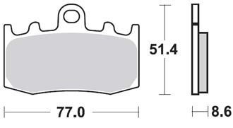 Тормозные колодки Lucas TRW – MCB748SRT