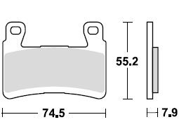 Тормозные колодки для мотоциклов Lucas TRW MCB850SRT