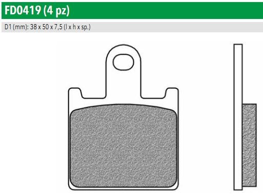 Newfren FD0419TS Тормозные колодки дисковые мото ROAD TOURING SINTERED (FDB2220ST)
