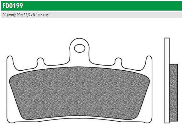 Newfren FD0199TS Тормозные колодки дисковые мото ROAD TOURING SINTERED (FDB873ST)