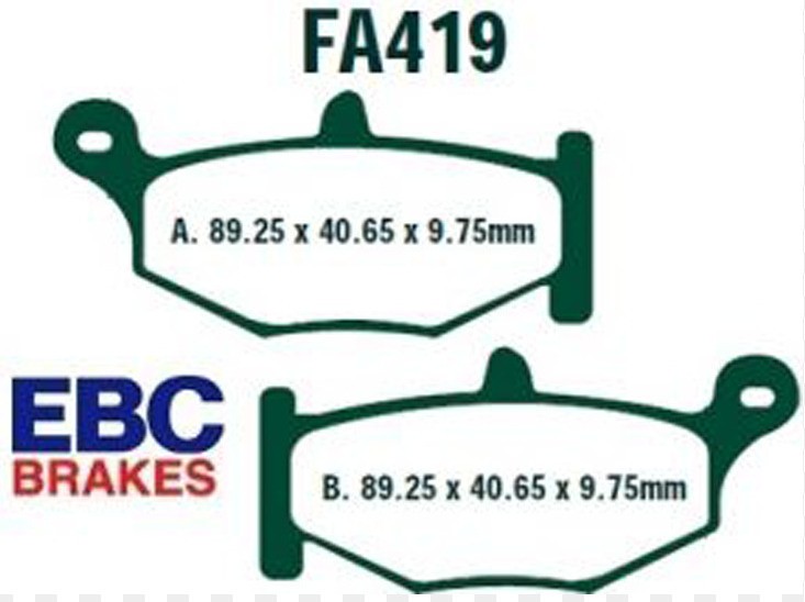 Тормозные колодки EBC FA419