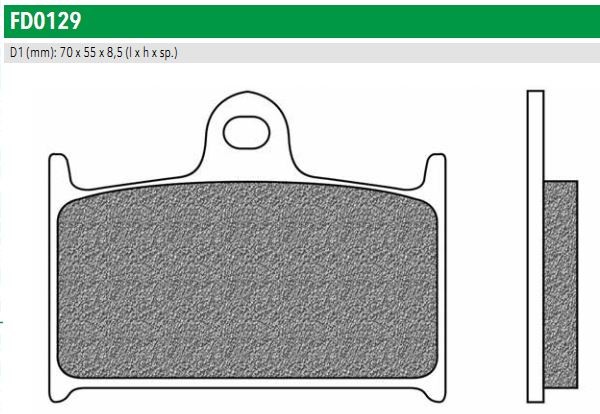 Newfren FD0129TS Тормозные колодки дисковые мото ROAD TOURING SINTERED (FDB557)