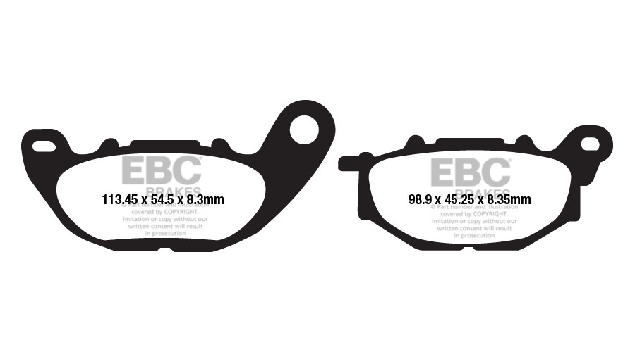 Тормозные колодки органические EBC FA663