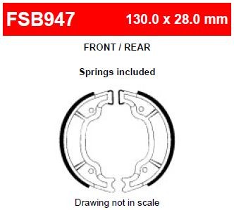 Ferodo FSB947A Тормозные колодки барабанные (FSB947EF)