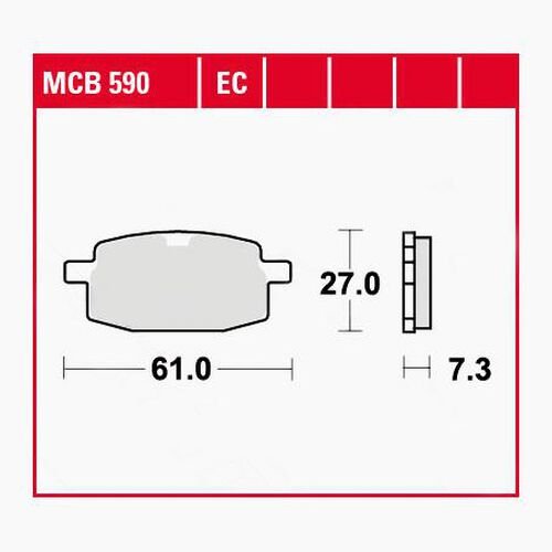 Тормозные колодки Lucas TRW – MCB590EC