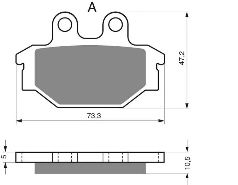 Тормозные колодки для мотоциклов GOLDfren 230 K5