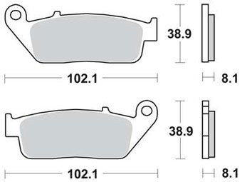 Тормозные колодки Lucas TRW – MCB598TRQ