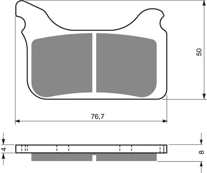 Тормозные колодки для мотоциклов GOLDfren 231 S33