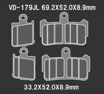 Тормозные колодки Vesrah VD-179JL