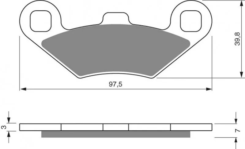 Тормозные колодки для мотоциклов GOLDfren 280 S3