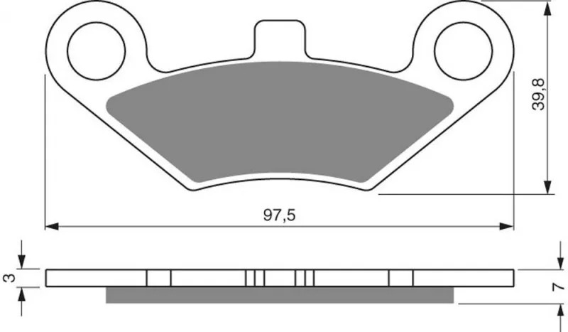 Тормозные колодки для мотоциклов GOLDfren 284 K5