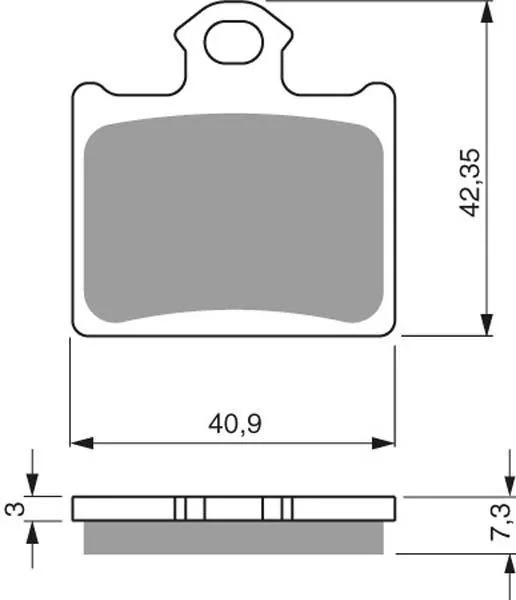 Тормозные колодки для мотоциклов GOLDfren 297 K5