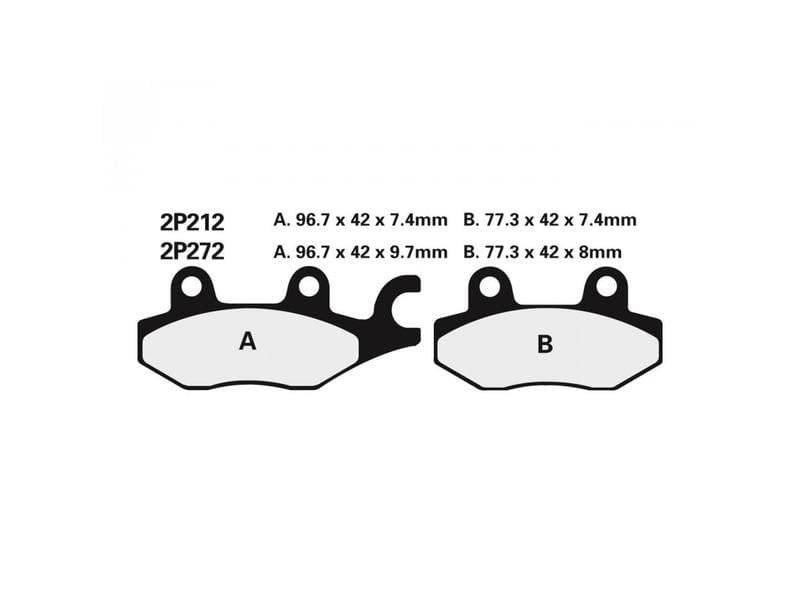 Тормозные колодки Nissin 2P-212NS