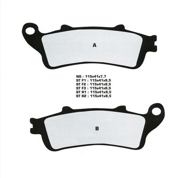 Тормозные колодки Nissin 2P-250ST-R1(165/4 зад)