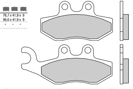Тормозные колодки Nissin 2P-272NS (250/2)