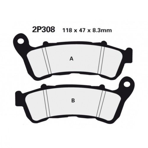 Тормозные колодки Nissin 2P-308NS (172)
