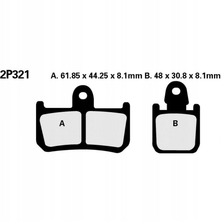 Тормозные колодки Nissin 2P-321ST