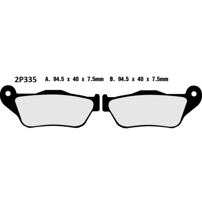 Тормозные колодки Nissin 2P-335SS (947)
