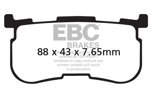 Тормозные колодки органические EBC FA641/4