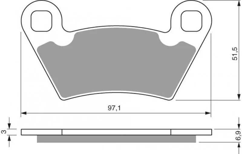 Тормозные колодки для мотоциклов GOLDfren 312 S3