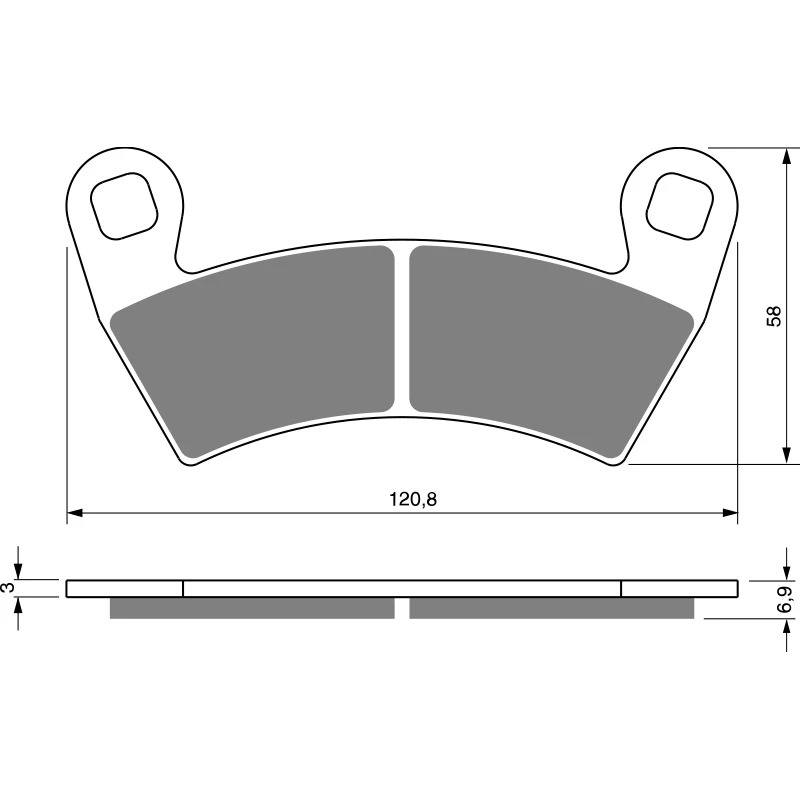 Тормозные колодки для мотоциклов GOLDfren 313 S3