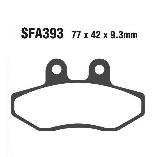 Тормозные колодки органические для скутера EBC SFA393