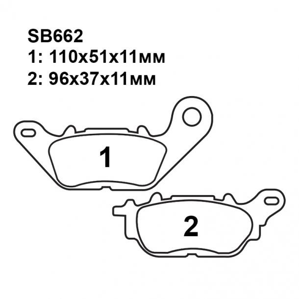 Тормозные колодки Puller SB662