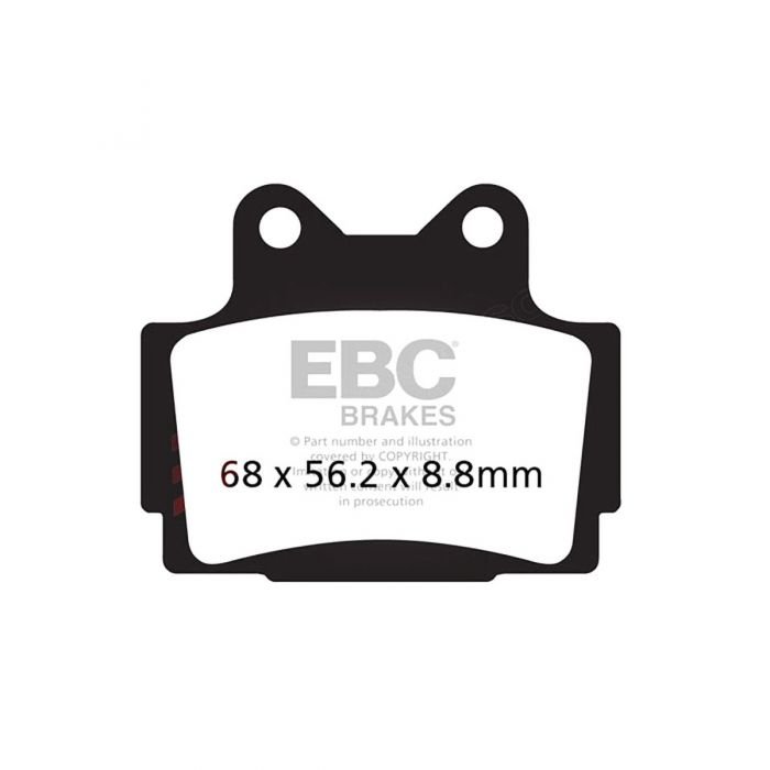 Тормозные колодки полусинтетические EBC FA104V