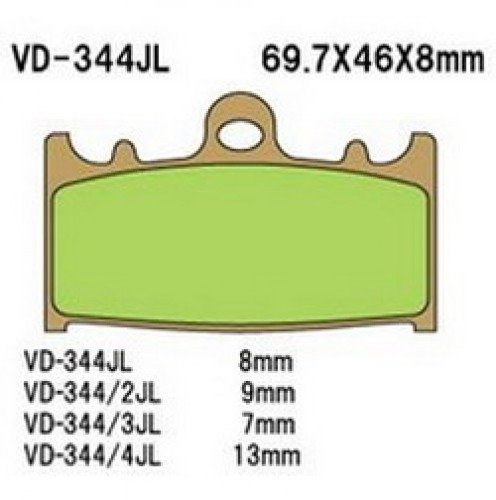 Тормозные колодки Vesrah VD-344RJL
