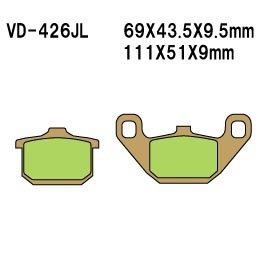 Тормозные колодки Vesrah VD-426JL