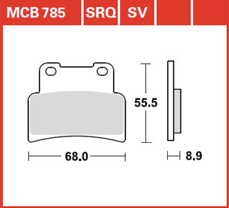 Тормозные колодки Lucas TRW – MCB785SV