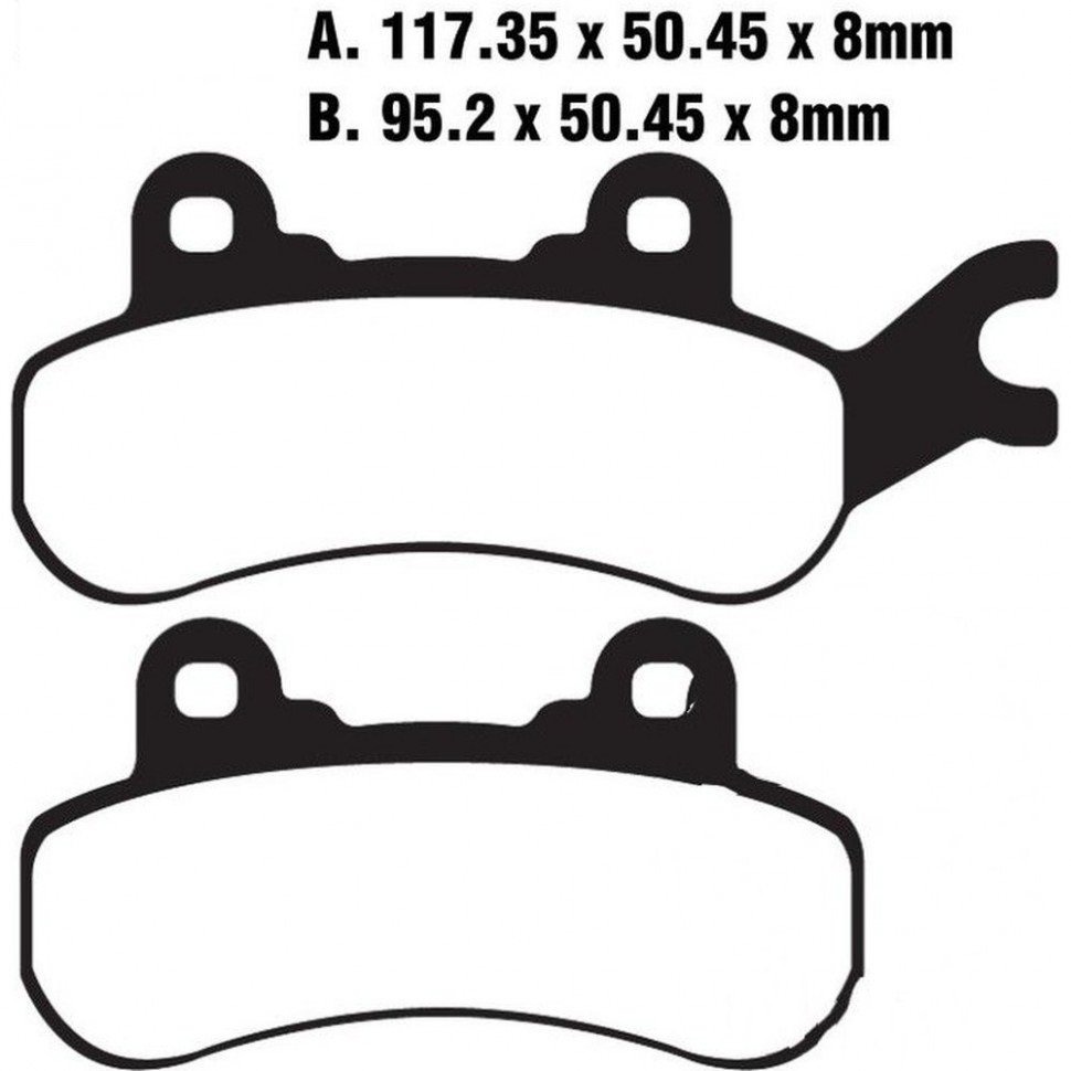 BRP OEM 715900380 Колодки тормозные (FA683)