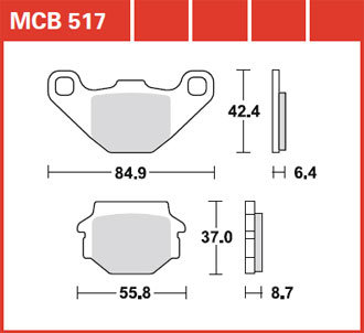 Тормозные колодки Lucas TRW – MCB517