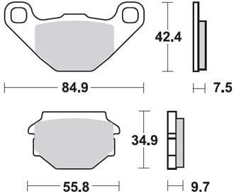 Тормозные колодки Lucas TRW – MCB657