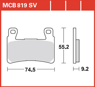 Тормозные колодки Lucas TRW – MCB819SV