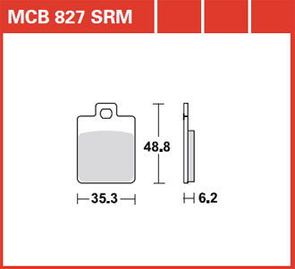 Тормозные колодки Lucas TRW – MCB827SRM