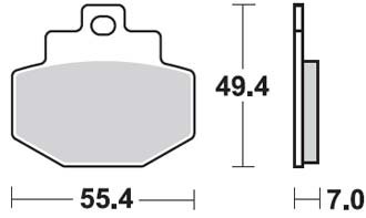 Тормозные колодки для мотоциклов Lucas TRW MCB727SRM