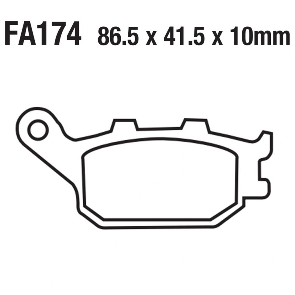 Тормозные колодки Tarazon BP-FA174