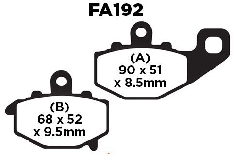 Тормозные колодки Tarazon BP-FA192