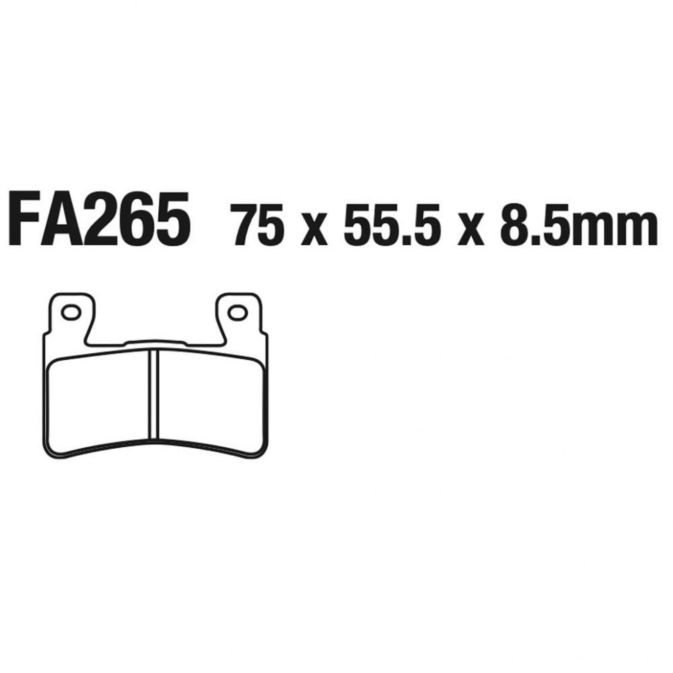 Тормозные колодки Tarazon BP-FA265