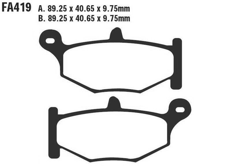 Тормозные колодки Tarazon BP-FA419