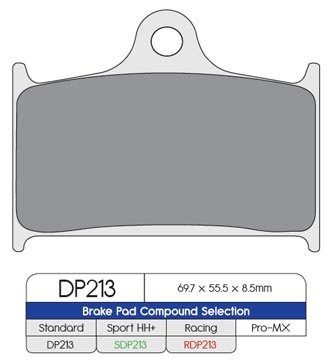 Тормозные колодки DP Brakes DP213 синтетические