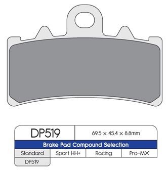 Тормозные колодки DP Brakes DP519 синтетические