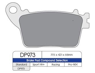 Тормозные колодки DP Brakes DP973 синтетические