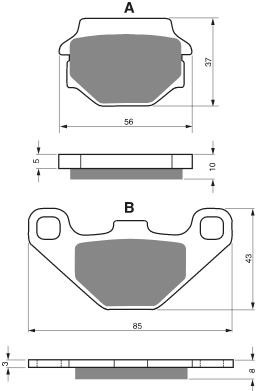 Тормозные колодки AHL FA067