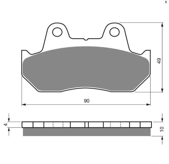 Тормозные колодки AHL FA069