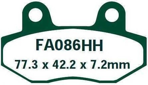 Тормозные колодки EBC FA086HH