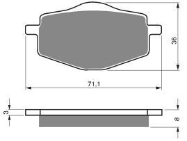 Тормозные колодки AHL FA101