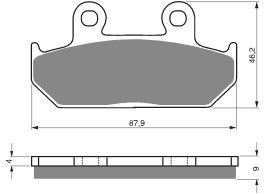 Тормозные колодки AHL FA124